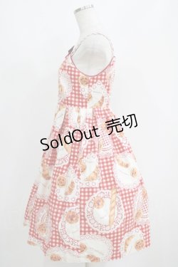 画像2: Emily Temple cute / ベーカリージャンパースカート  アカ H-25-06-07-003-ET-OP-KB-ZH