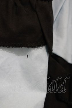 画像5: NieR Clothing / フリル付きフレア袖配色ワンピース【DESIGN CHINA】 F 黒×サックス H-25-06-07-031-PU-OP-KB-ZH