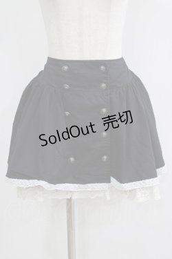 画像1: PUTUMAYO / ダブルボタンスカート  黒 H-25-06-07-032-PT-SK-KB-ZH