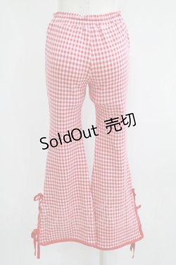 画像3: Candy Stripper / GINGHAM RIBBON FLAREパンツ  レッド H-25-06-07-034-PU-PA-KB-ZH