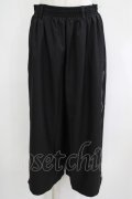 NieR Clothing / 2WAY SIDE ZIP WIDE PANTS F 黒 H-25-06-07-036-PU-PA-KB-ZH