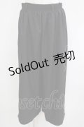 NieR Clothing / 2WAY SIDE ZIP WIDE PANTS F 黒 H-25-06-07-036-PU-PA-KB-ZH