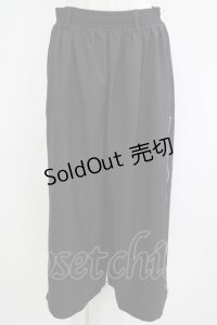 NieR Clothing / 2WAY SIDE ZIP WIDE PANTS F 黒 H-25-06-07-036-PU-PA-KB-ZH