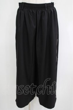 画像1: NieR Clothing / 2WAY SIDE ZIP WIDE PANTS F 黒 H-25-06-07-036-PU-PA-KB-ZH