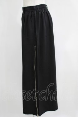 画像2: NieR Clothing / 2WAY SIDE ZIP WIDE PANTS F 黒 H-25-06-07-036-PU-PA-KB-ZH