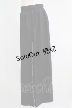 画像2: NieR Clothing / 2WAY SIDE ZIP WIDE PANTS F 黒 H-25-06-07-036-PU-PA-KB-ZH