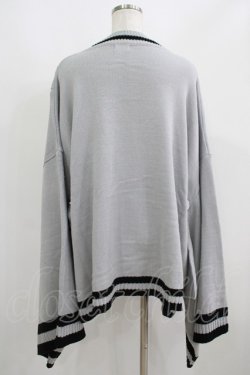 画像3: NieR Clothing / UNISEX着物風袖カーディガン F グレー H-25-06-07-042-PU-TO-KB-ZH
