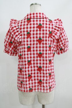 画像3: Candy Stripper / BE MY STRAWBERRYシャツ  レッド H-25-06-07-045-PU-BL-KB-ZH