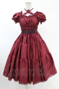 Enchantlic Enchantilly / ワンダーティアードワンピース M ヴィクトリアンワインレッド H-25-06-07-1041-LO-OP-NS-ZH