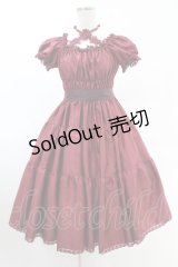 Enchantlic Enchantilly / ワンダーティアードワンピース M ヴィクトリアンワインレッド H-25-06-07-1041-LO-OP-NS-ZH