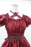 画像4: Enchantlic Enchantilly / ワンダーティアードワンピース M ヴィクトリアンワインレッド H-25-06-07-1041-LO-OP-NS-ZH (4)