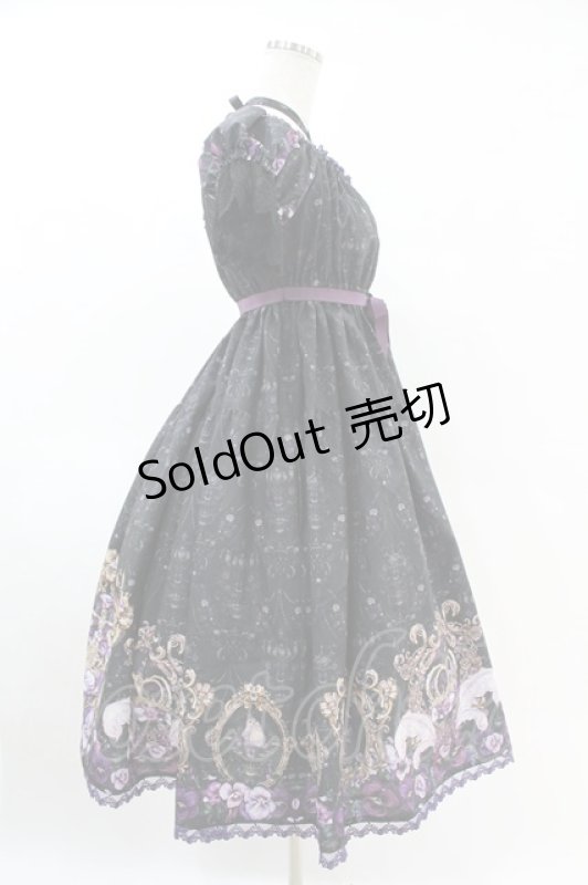 画像3: Enchantlic Enchantilly / すみれ姫の王冠ワンピース Free ブラック H-25-06-07-1042-LO-OP-NS-ZH (3)