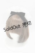 Angelic Pretty / Holyリボンメイドカチューシャ  ホワイト/ブラック H-25-06-07-1005-AP-ZA-NS-ZH