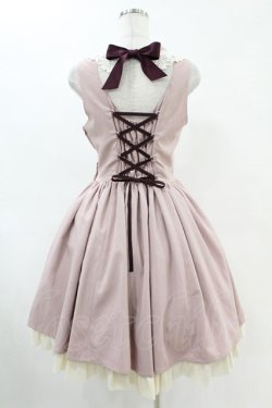 画像2: Innocent World / ケミカルレース衿ジャンパースカート L94cm丈 ピンク H-25-06-07-1044-IW-OP-NS-ZH
