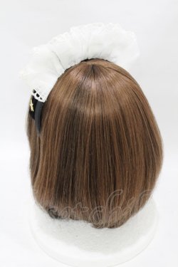 画像2: Angelic Pretty / Holyリボンメイドカチューシャ  ホワイト/ブラック H-25-06-07-1005-AP-ZA-NS-ZH