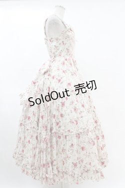 画像3: metamorphose / ローズブーケティアードジャンパースカート Free オフ H-25-06-07-1045-ME-OP-NS-ZH