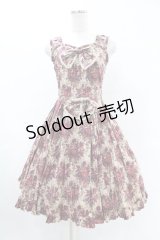 metamorphose / ゴブランプリントタックフレアジャンパースカート Free ボルドー H-25-06-07-1046-ME-OP-NS-ZH