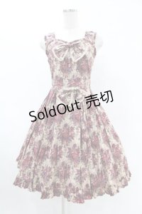 metamorphose / ゴブランプリントタックフレアジャンパースカート Free ボルドー H-25-06-07-1046-ME-OP-NS-ZH