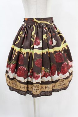 画像1: ALICE and the PIRATES / Honey Bee Berry柄スカート Free ブラウン H-25-06-07-1050-PA-SK-NS-ZH