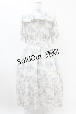 画像2: m petit by misako / トワルドジュイOPハンソデ L オフ/ブルー H-25-06-07-1052-LO-OP-NS-ZH
