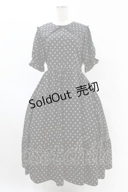 画像1: m petit by misako / ナシジドットワンピース L ブラック H-25-06-07-1053-LO-OP-NS-ZH