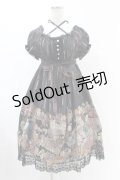 ALICE and the PIRATES / Victorian tear bottle柄ワンピース Free ブラック H-25-06-07-1054-PA-OP-NS-ZH