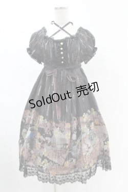 画像1: ALICE and the PIRATES / Victorian tear bottle柄ワンピース Free ブラック H-25-06-07-1054-PA-OP-NS-ZH