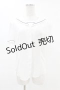 NO.S PROJECT / セーラーブラウス L ホワイト H-25-06-07-1061-LO-BL-NS-ZH