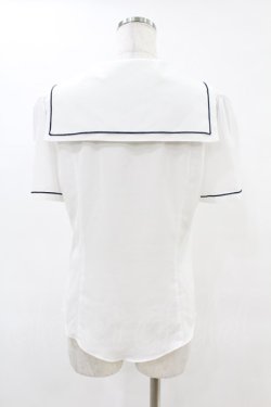 画像2: NO.S PROJECT / セーラーブラウス L ホワイト H-25-06-07-1061-LO-BL-NS-ZH
