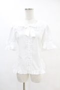 metamorphose / 両山レース半袖ブラウス サイズ1（通常サイズ） ホワイト H-25-06-07-1037-ME-BL-NS-ZH