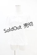 metamorphose / 両山レース半袖ブラウス サイズ1（通常サイズ） ホワイト H-25-06-07-1037-ME-BL-NS-ZH