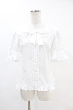 画像1: metamorphose / 両山レース半袖ブラウス サイズ1（通常サイズ） ホワイト H-25-06-07-1037-ME-BL-NS-ZH