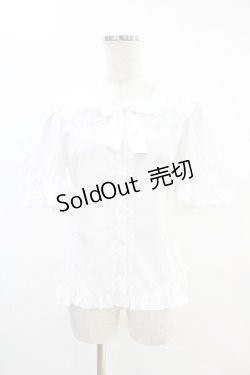 画像1: metamorphose / 両山レース半袖ブラウス サイズ1（通常サイズ） ホワイト H-25-06-07-1037-ME-BL-NS-ZH
