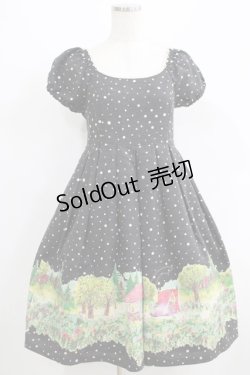 画像1: Emily Temple cute / 森のお家ワンピース  クロ H-25-06-07-005-ET-OP-KB-ZH