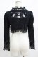 画像3: FRILL / バック刺繍ボレロ  黒 H-25-06-07-047-HN-TO-KB-ZH (3)