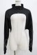 画像1: NieR Clothing / ハイネックZIPショートトップス　 F 黒 H-25-06-07-052-PU-TO-KB-ZH (1)