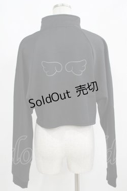 画像3: NieR Clothing / ハイネックZIPショートトップス　 F 黒 H-25-06-07-052-PU-TO-KB-ZH