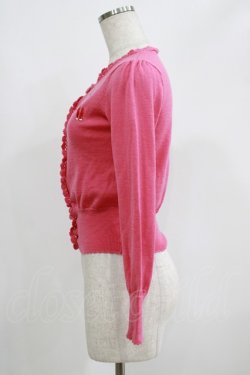 画像2: Emily Temple cute / モチーフ刺繍ニットカーディガン  ピンク H-25-06-07-054-ET-TO-KB-ZH