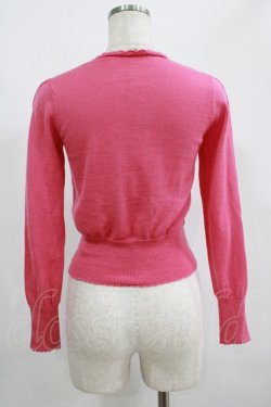 画像3: Emily Temple cute / モチーフ刺繍ニットカーディガン  ピンク H-25-06-07-054-ET-TO-KB-ZH