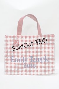 Emily Temple cute / ハートチャーム付きギンガムチェックビニールバッグ   H-25-06-07-055-ET-BG-KB-ZH