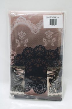 画像2: abilletage / corset tights【DOUBLE LACE】  ブラック H-25-06-07-059-GO-ZA-KB-ZH
