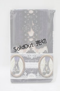 画像1: abilletage / ANKLE DECORATION DIAMOND＆CLUB コルセットタイツ  パープル H-25-06-07-061-GO-ZA-KB-ZH