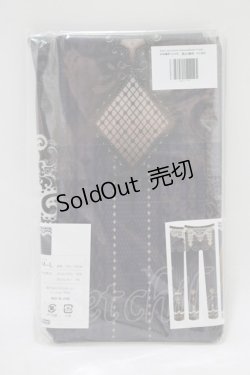 画像2: abilletage / ANKLE DECORATION DIAMOND＆CLUB コルセットタイツ  パープル H-25-06-07-061-GO-ZA-KB-ZH