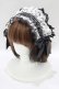 画像1: MorunxMuunaStoik / ヘッドドレスクリップ  黒×白 H-25-06-07-079-EL-AC-KB-ZH (1)