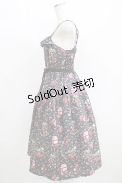 画像2: Melody BasKet / Strawberry jamジャンパースカート  ブラック H-25-06-07-008-LO-OP-KB-ZH