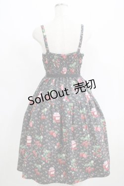 画像3: Melody BasKet / Strawberry jamジャンパースカート  ブラック H-25-06-07-008-LO-OP-KB-ZH