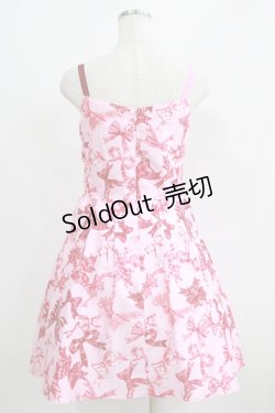 画像3: MILK / リボンプリントドレス  ピンク×レッド H-25-06-07-009-ML-OP-KB-ZT079