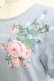 画像4: Jane Marple / Rose Bouquetデコパージュワンピース  ブルーグレイ H-25-06-07-014-JM-OP-KB-ZH (4)