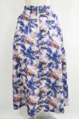 Candy Stripper / SPLENDID CANDY TIE DYE SKIRT 2 ORANGE H-25-06-07-016-PU-SK-KB-ZH