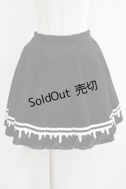 画像1: LISTEN FLAVOR / メルティーラインプリーツスカート  ブラック H-25-06-07-017-PU-SK-KB-ZH